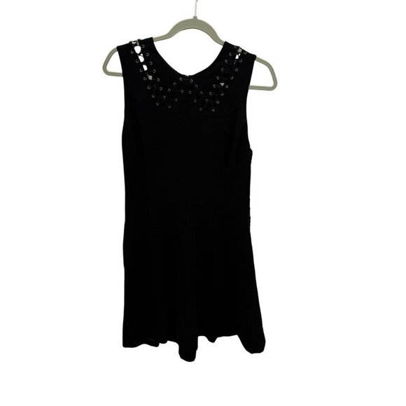 Rag & Bone Black Lace-Up Detail Sleeveless Dress Size 6 - Picture 1 of 6